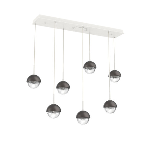 Cabochon Linear 7pc Multi-Pendant (1289|PLB0093-07-WI-C-C01-L3-GP)