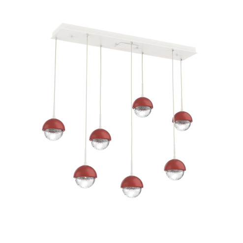 Cabochon Linear 7pc Multi-Pendant (1289|PLB0093-07-WI-C-C01-L1-RE)
