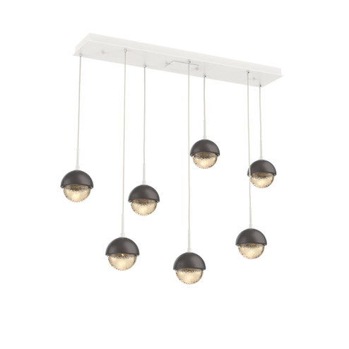 Cabochon Linear 7pc Multi-Pendant (1289|PLB0093-07-WI-A-C01-L3-GP)