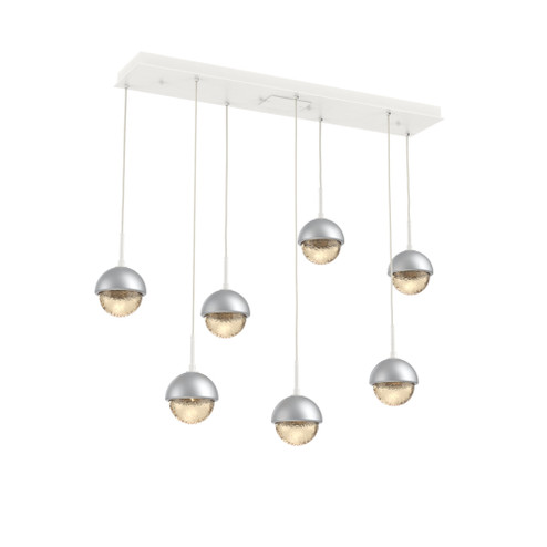 Cabochon Linear 7pc Multi-Pendant (1289|PLB0093-07-WI-A-C01-L3-CS)