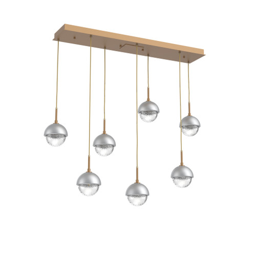 Cabochon Linear 7pc Multi-Pendant (1289|PLB0093-07-NB-C-C01-L3-CS)