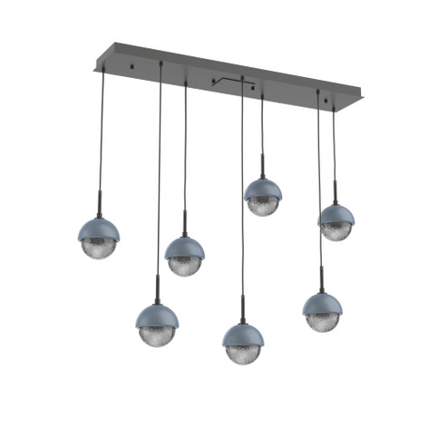 Cabochon Linear 7pc Multi-Pendant (1289|PLB0093-07-MB-S-C01-L1-BU)