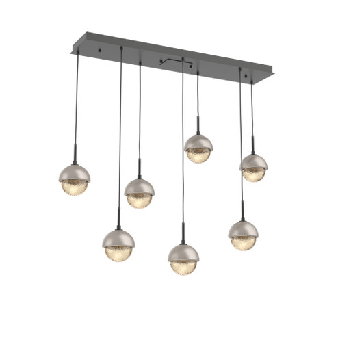 Cabochon Linear 7pc Multi-Pendant (1289|PLB0093-07-MB-A-C01-L1-BS)