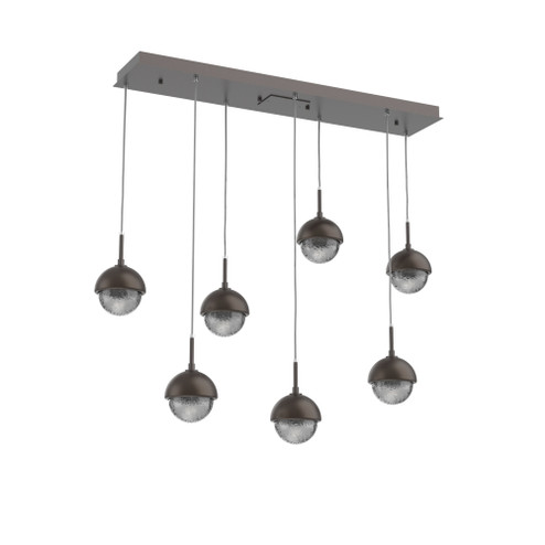 Cabochon Linear 7pc Multi-Pendant (1289|PLB0093-07-GP-S-C01-L1-FB)