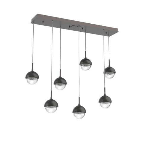 Cabochon Linear 7pc Multi-Pendant (1289|PLB0093-07-GP-C-C01-L3-MB)