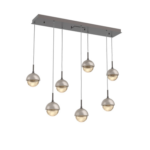 Cabochon Linear 7pc Multi-Pendant (1289|PLB0093-07-GP-A-C01-L3-BS)