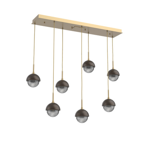 Cabochon Linear 7pc Multi-Pendant (1289|PLB0093-07-GB-S-C01-L1-FB)