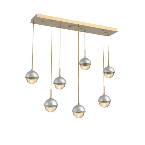 Cabochon Linear 7pc Multi-Pendant (1289|PLB0093-07-GB-A-C01-L3-CS)