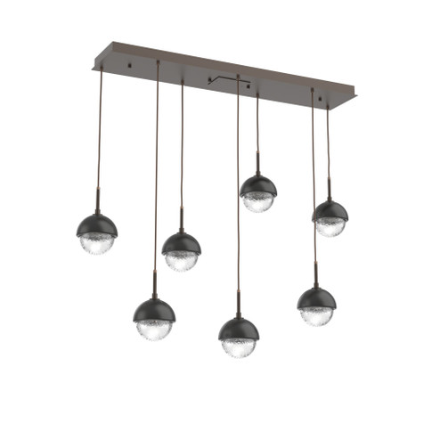 Cabochon Linear 7pc Multi-Pendant (1289|PLB0093-07-FB-C-C01-L3-MB)