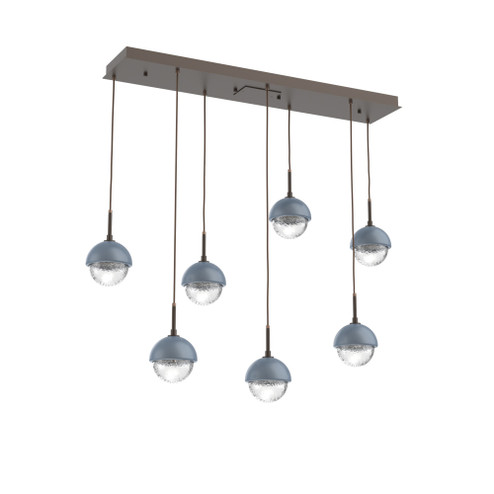 Cabochon Linear 7pc Multi-Pendant (1289|PLB0093-07-FB-C-C01-L1-BU)