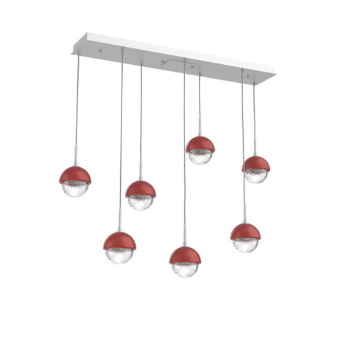 Cabochon Linear 7pc Multi-Pendant (1289|PLB0093-07-CS-C-C01-L3-RE)
