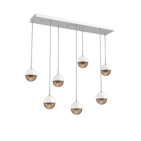 Cabochon Linear 7pc Multi-Pendant (1289|PLB0093-07-CS-B-C01-L3-WI)