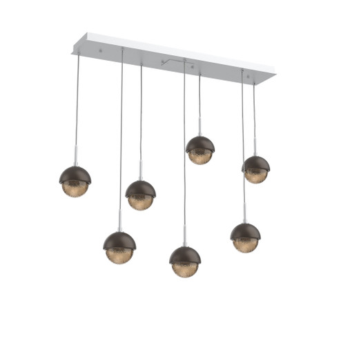 Cabochon Linear 7pc Multi-Pendant (1289|PLB0093-07-CS-B-C01-L3-FB)