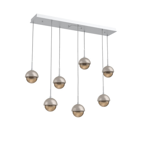 Cabochon Linear 7pc Multi-Pendant (1289|PLB0093-07-CS-B-C01-L1-BS)