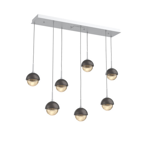 Cabochon Linear 7pc Multi-Pendant (1289|PLB0093-07-CS-A-C01-L3-GP)