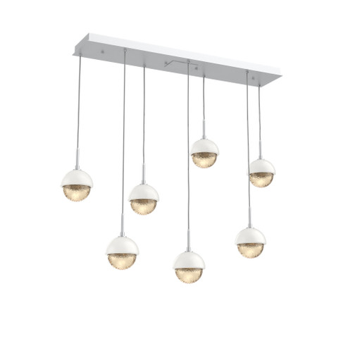 Cabochon Linear 7pc Multi-Pendant (1289|PLB0093-07-CS-A-C01-L1-WI)