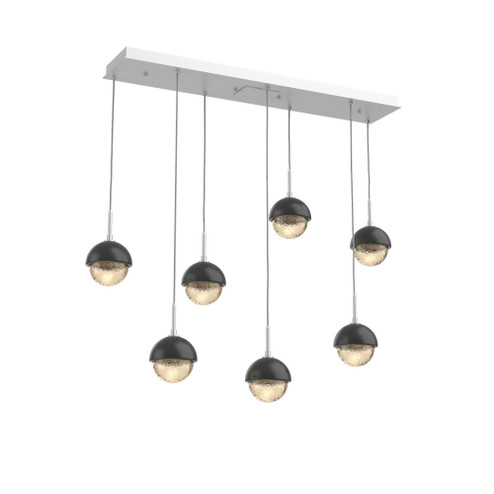 Cabochon Linear 7pc Multi-Pendant (1289|PLB0093-07-CS-A-C01-L1-MB)