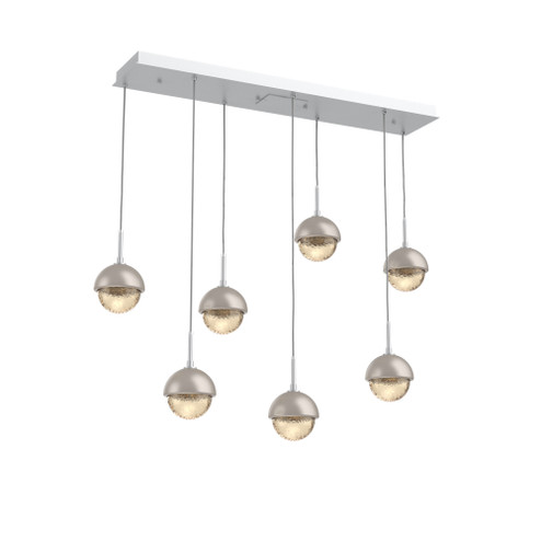 Cabochon Linear 7pc Multi-Pendant (1289|PLB0093-07-CS-A-C01-L1-BS)