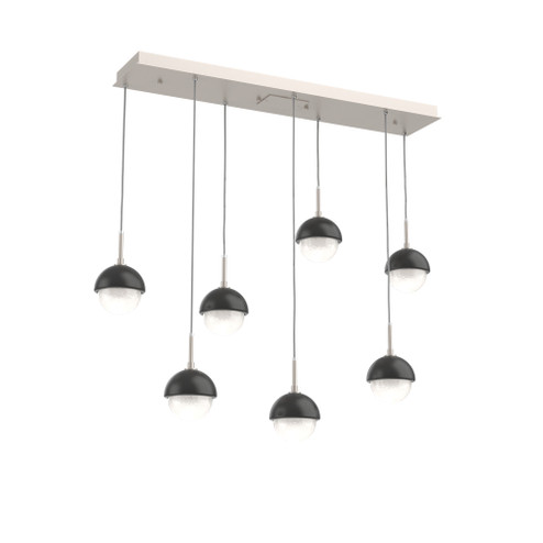 Cabochon Linear 7pc Multi-Pendant (1289|PLB0093-07-BS-WL-C01-L3-MB)