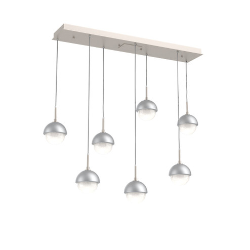 Cabochon Linear 7pc Multi-Pendant (1289|PLB0093-07-BS-WL-C01-L3-CS)