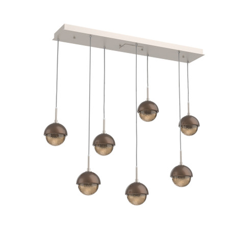 Cabochon Linear 7pc Multi-Pendant (1289|PLB0093-07-BS-B-C01-L3-BB)