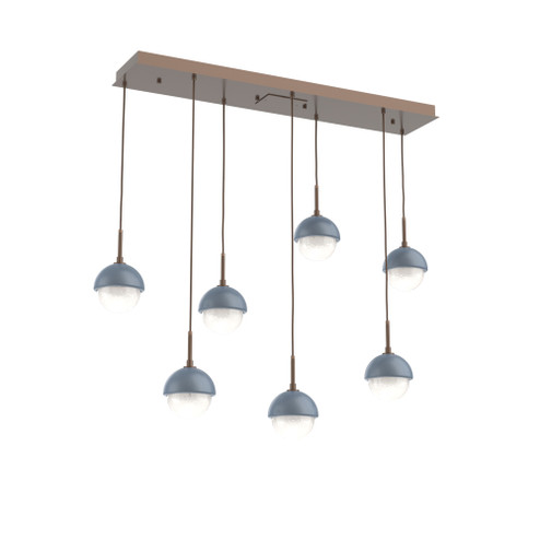 Cabochon Linear 7pc Multi-Pendant (1289|PLB0093-07-BB-WL-C01-L3-BU)