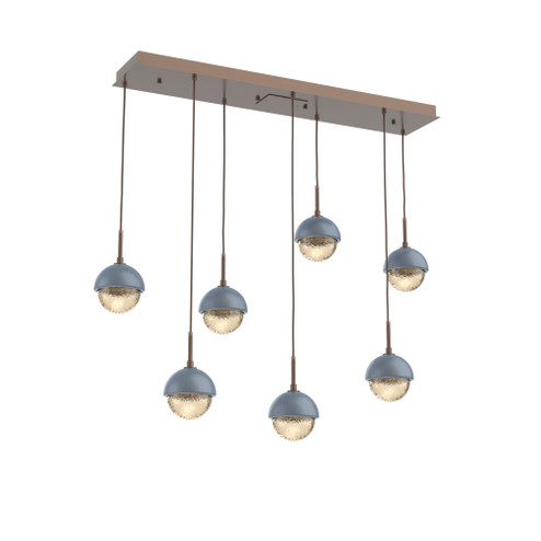 Cabochon Linear 7pc Multi-Pendant (1289|PLB0093-07-BB-A-C01-L3-BU)