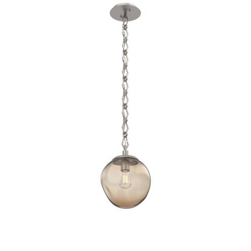 Aster Round Single Pendant with Chain (Bulb) (1289|LNB0062-01-BS-B-CH1-E2)