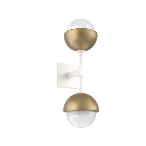 Cabochon Double Sconce (1289|IDB0093-02-WI-WL-L3-GB)