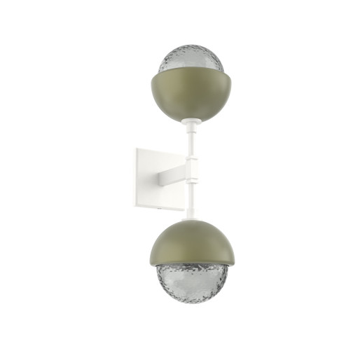 Cabochon Double Sconce (1289|IDB0093-02-WI-S-L1-GE)