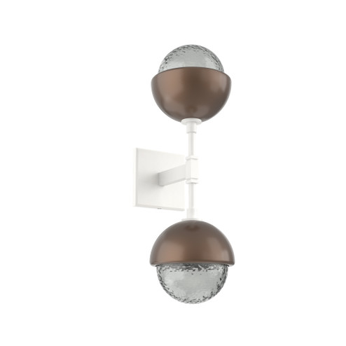 Cabochon Double Sconce (1289|IDB0093-02-WI-S-L1-BB)