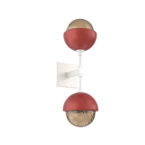 Cabochon Double Sconce (1289|IDB0093-02-WI-B-L3-RE)