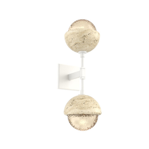 Cabochon Double Sconce (1289|IDB0093-02-WI-A-L1-TR)