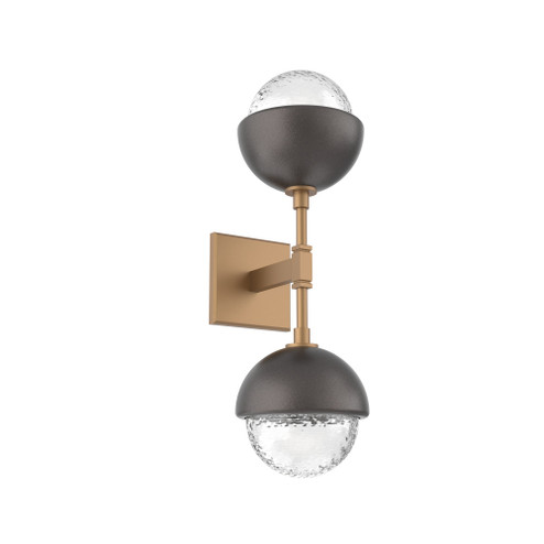 Cabochon Double Sconce (1289|IDB0093-02-NB-C-L3-GP)