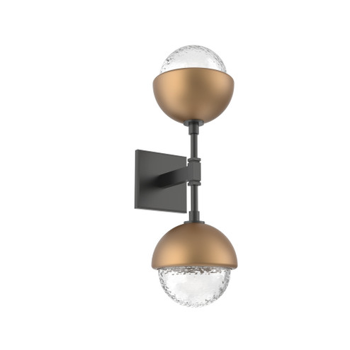Cabochon Double Sconce (1289|IDB0093-02-MB-C-L3-NB)