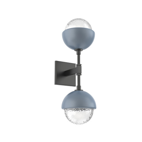 Cabochon Double Sconce (1289|IDB0093-02-MB-C-L1-BU)