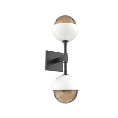 Cabochon Double Sconce (1289|IDB0093-02-MB-B-L3-WI)