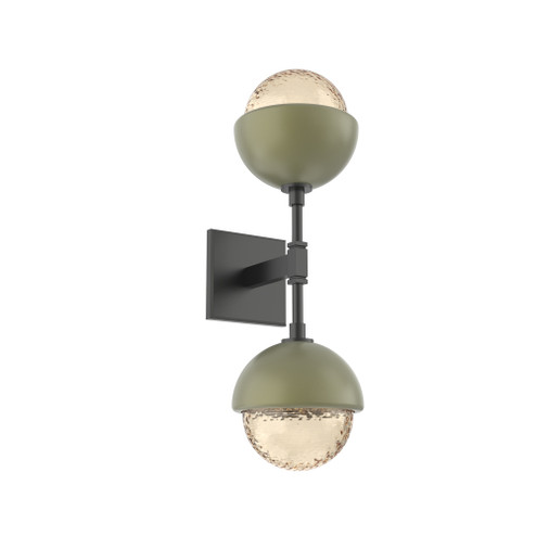 Cabochon Double Sconce (1289|IDB0093-02-MB-A-L1-GE)