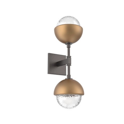 Cabochon Double Sconce (1289|IDB0093-02-GP-C-L3-NB)