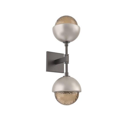 Cabochon Double Sconce (1289|IDB0093-02-GP-B-L3-BS)