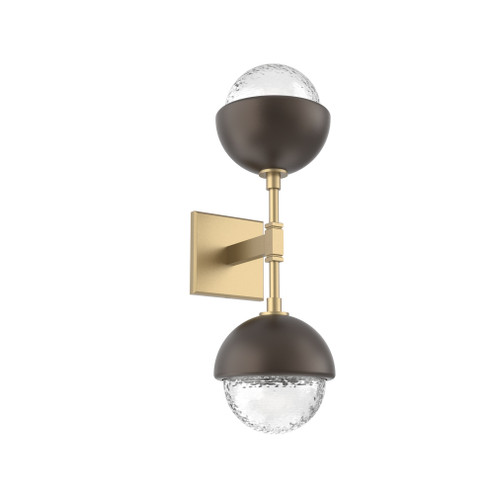 Cabochon Double Sconce (1289|IDB0093-02-GB-C-L3-FB)