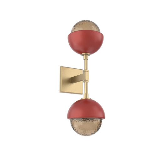 Cabochon Double Sconce (1289|IDB0093-02-GB-B-L3-RE)