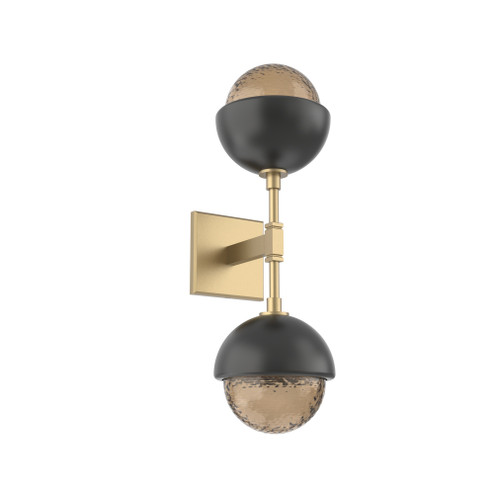 Cabochon Double Sconce (1289|IDB0093-02-GB-B-L3-MB)