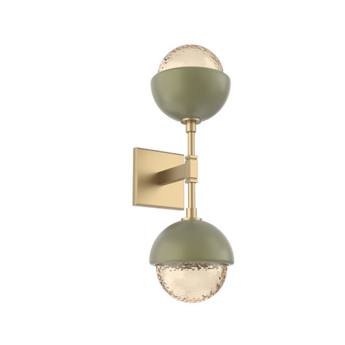 Cabochon Double Sconce (1289|IDB0093-02-GB-A-L3-GE)