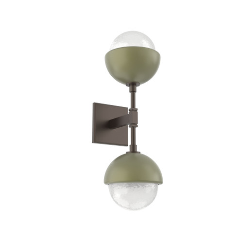 Cabochon Double Sconce (1289|IDB0093-02-FB-WL-L3-GE)
