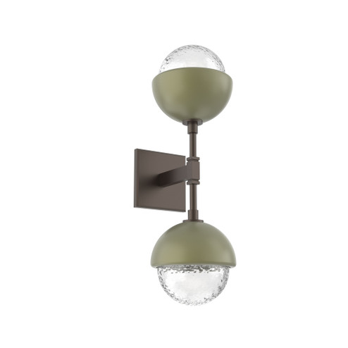 Cabochon Double Sconce (1289|IDB0093-02-FB-C-L3-GE)