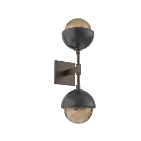 Cabochon Double Sconce (1289|IDB0093-02-FB-B-L3-MB)