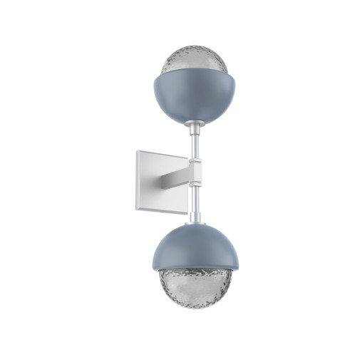 Cabochon Double Sconce (1289|IDB0093-02-CS-S-L3-BU)