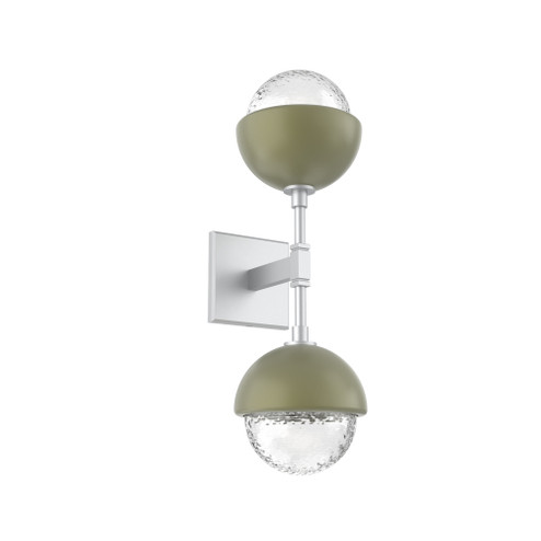 Cabochon Double Sconce (1289|IDB0093-02-CS-C-L3-GE)