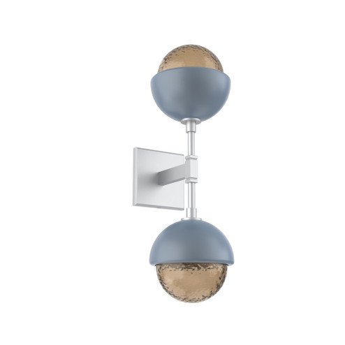 Cabochon Double Sconce (1289|IDB0093-02-CS-B-L1-BU)